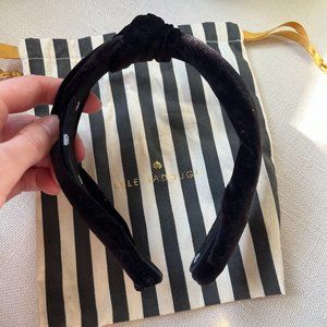 Lele Sadoughi Jet Velvet Headband